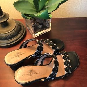 Sandal with small heel